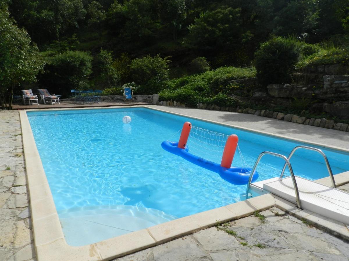 Chambre Cévennes: Piscine, lamas, rivière Cros  Esterno foto